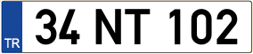 Trailer License Plate